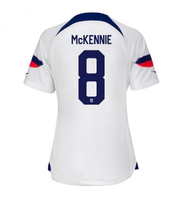United States Weston McKennie #8 Replica Home Stadium Shirt for Women World Cup 2022 Short Sleeve